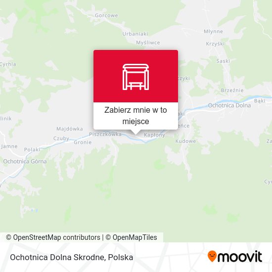 Mapa Ochotnica Dolna Skrodne