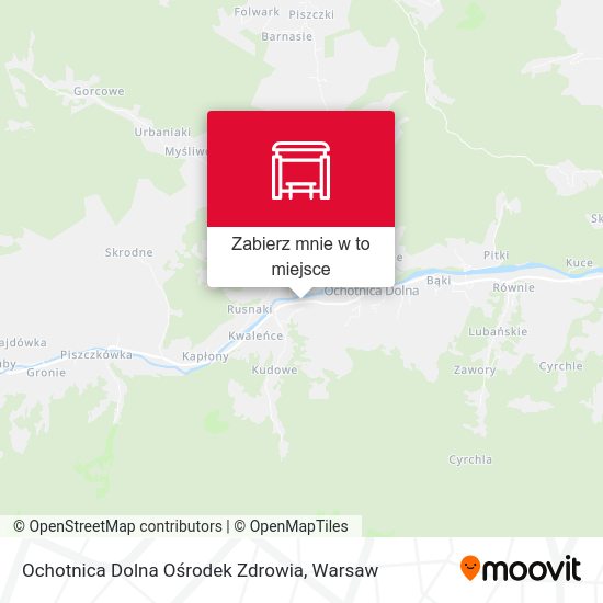 Mapa Ochotnica Dolna Ośrodek Zdrowia