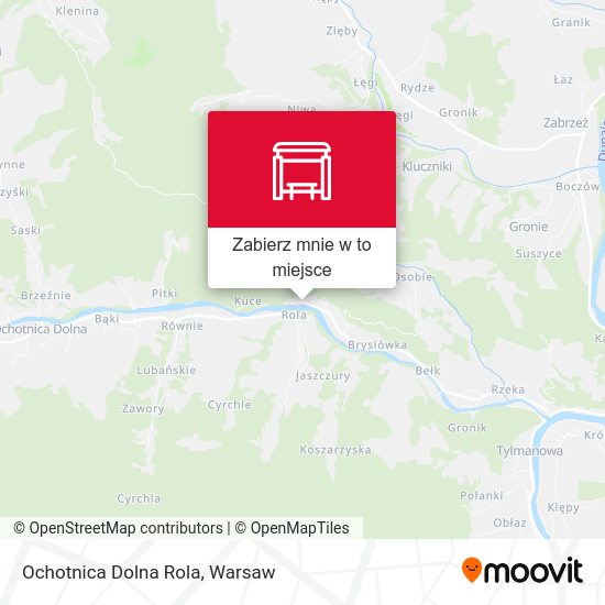 Mapa Ochotnica Dolna Rola