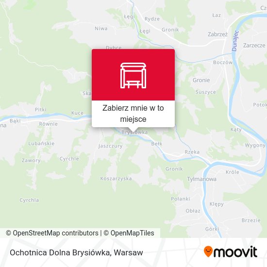 Mapa Ochotnica Dolna Brysiówka