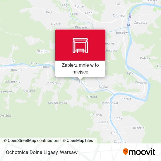 Mapa Ochotnica Dolna Ligasy