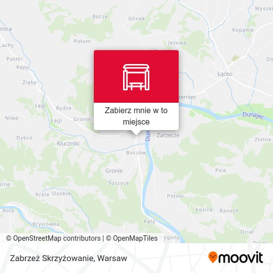 Mapa Zabrzeż Skrzyżowanie