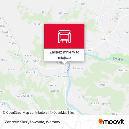 Mapa Zabrzeż Skrzyżowanie