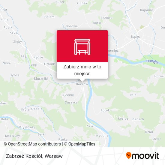 Mapa Zabrzeż Kościół