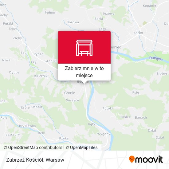 Mapa Zabrzeż Kościół