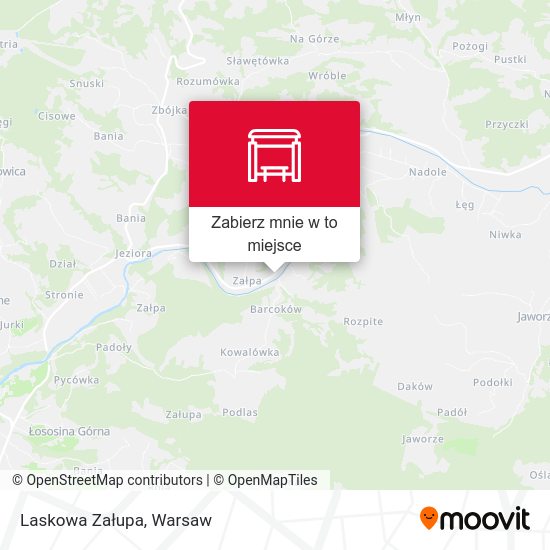 Mapa Laskowa Załupa