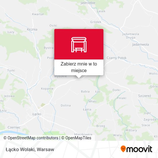 Mapa Łącko Wolaki