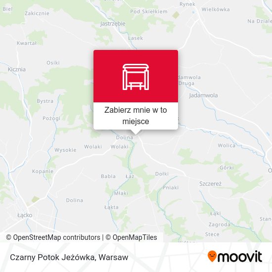 Mapa Czarny Potok Jeżówka