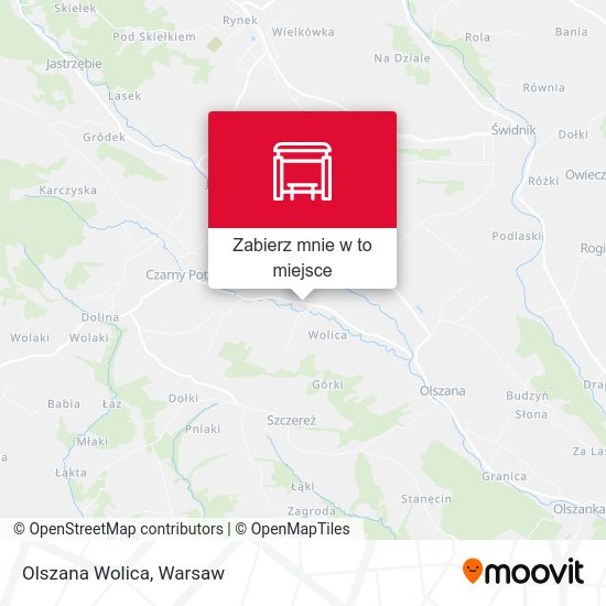 Mapa Olszana Wolica