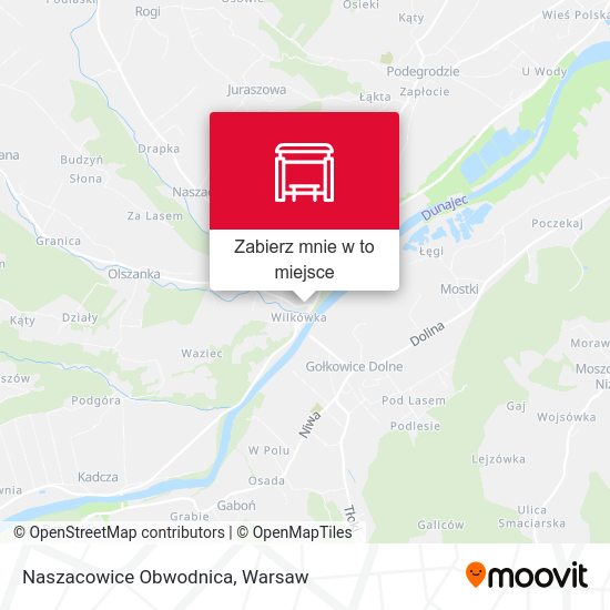 Mapa Naszacowice Obwodnica