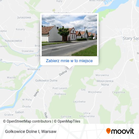 Mapa Gołkowice Dolne I