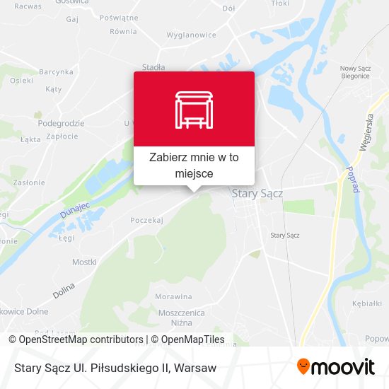 Mapa Stary Sącz Ul. Piłsudskiego II