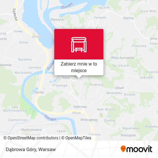 Mapa Dąbrowa Góry