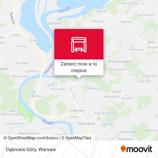 Mapa Dąbrowa Góry