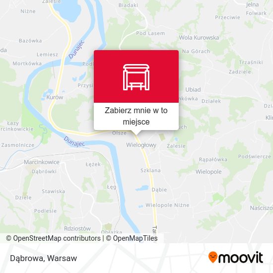 Mapa Dąbrowa