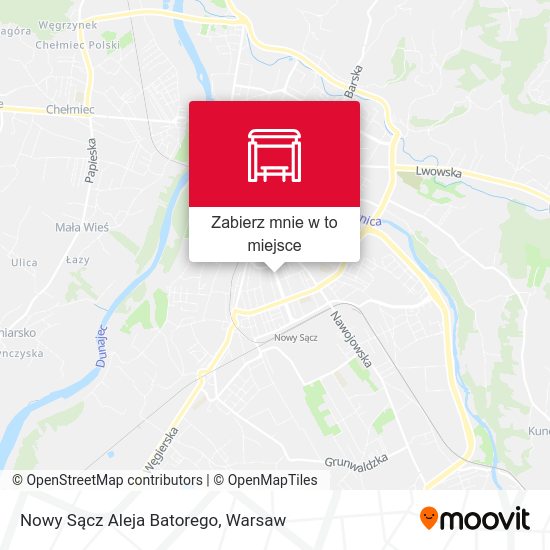 Mapa Nowy Sącz Aleja Batorego