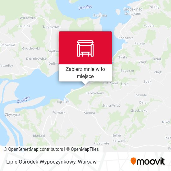 Mapa Lipie Ośrodek Wypoczynkowy