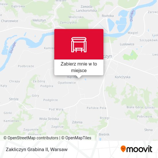 Mapa Zakliczyn Grabina II