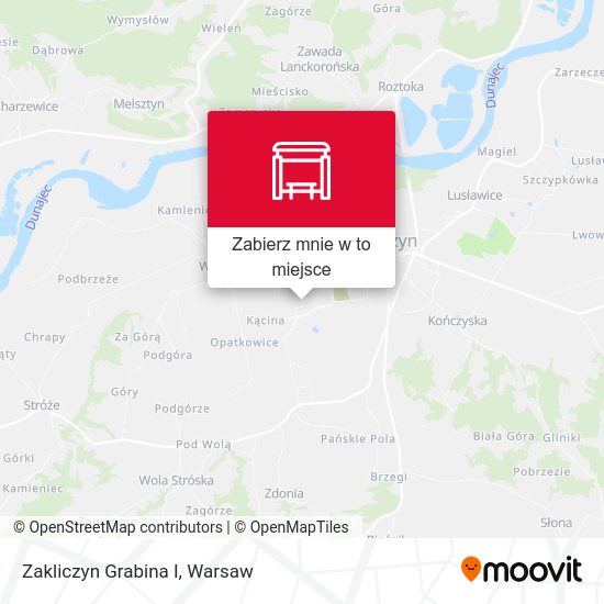 Mapa Zakliczyn Grabina I