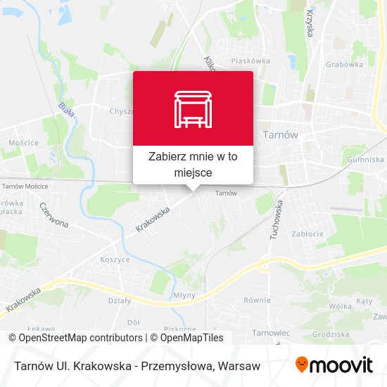 Mapa Tarnów Ul. Krakowska - Przemysłowa