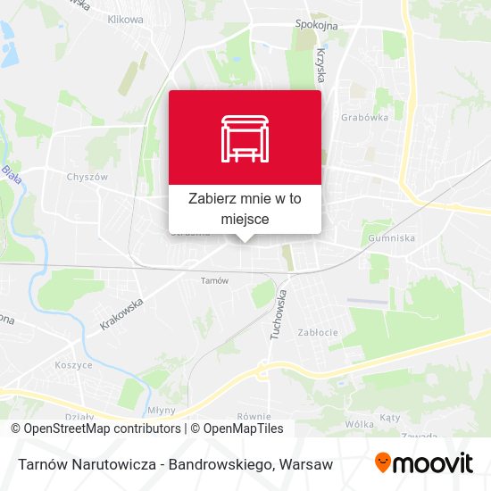 Mapa Tarnów Narutowicza - Bandrowskiego