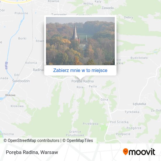 Mapa Poręba Radlna