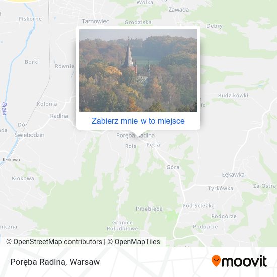 Mapa Poręba Radlna