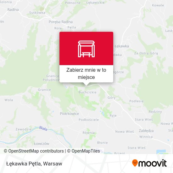 Mapa Łękawka Pętla