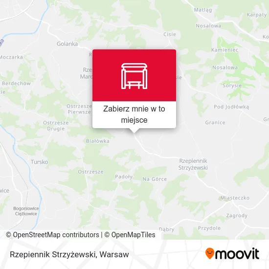 Mapa Rzepiennik Strzyżewski
