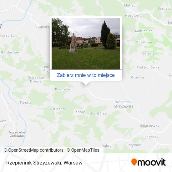 Mapa Rzepiennik Strzyżewski