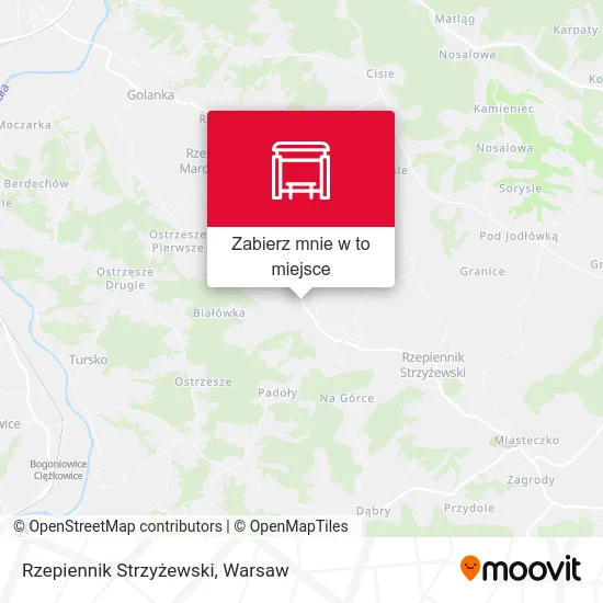 Mapa Rzepiennik Strzyżewski
