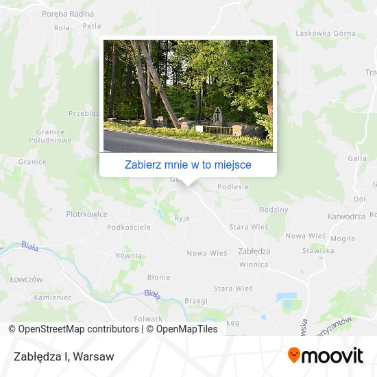 Mapa Zabłędza I