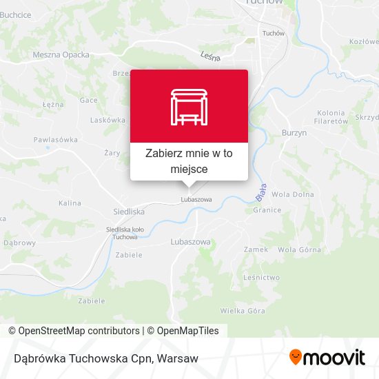 Mapa Dąbrówka Tuchowska Cpn