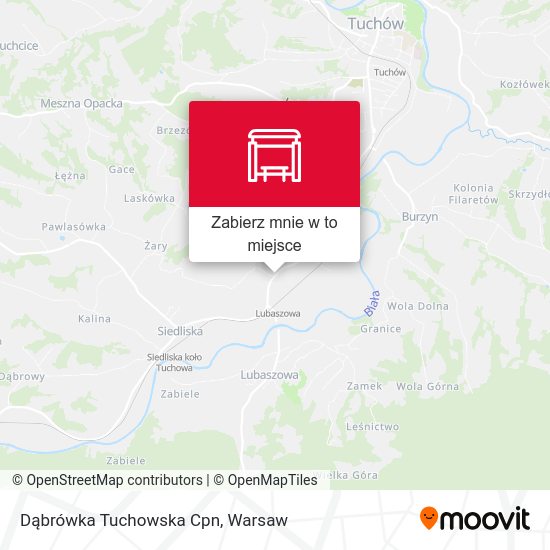 Mapa Dąbrówka Tuchowska Cpn