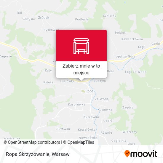 Mapa Ropa Skrzyżowanie