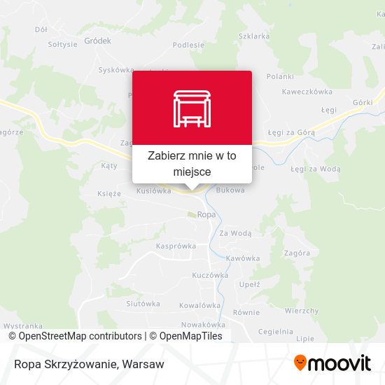 Mapa Ropa Skrzyżowanie