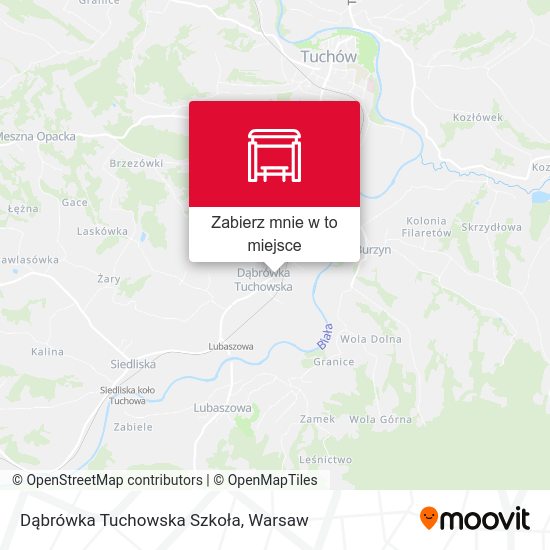 Mapa Dąbrówka Tuchowska Szkoła