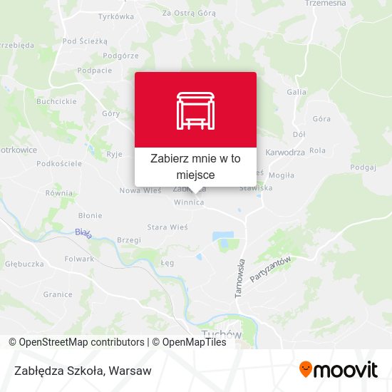 Mapa Zabłędza Szkoła