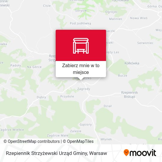 Mapa Rzepiennik Strzyżewski Urząd Gminy