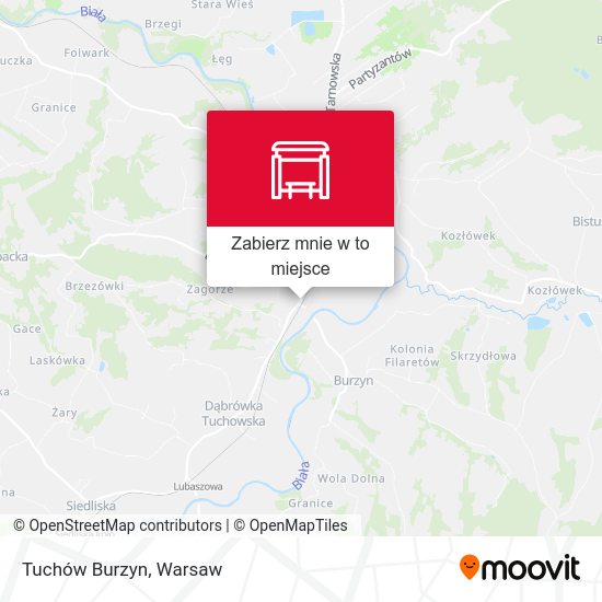 Mapa Tuchów Burzyn