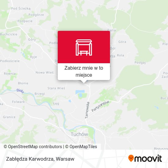 Mapa Zabłędza Karwodrza