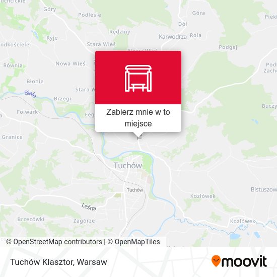 Mapa Tuchów Klasztor