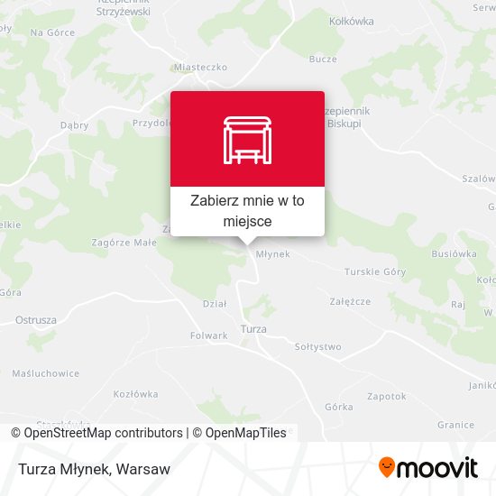 Mapa Turza Młynek