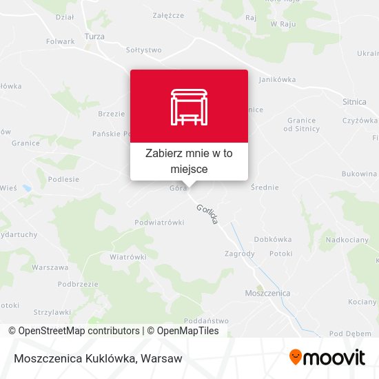 Mapa Moszczenica Kuklówka