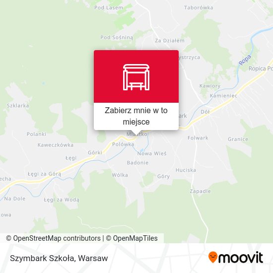 Mapa Szymbark Szkoła