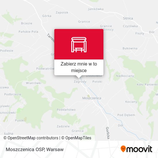 Mapa Moszczenica OSP