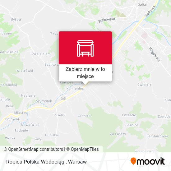 Mapa Ropica Polska Wodociągi