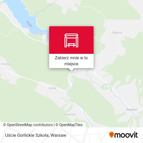 Mapa Uście Gorlickie Szkoła