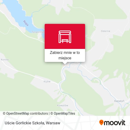 Mapa Uście Gorlickie Szkoła