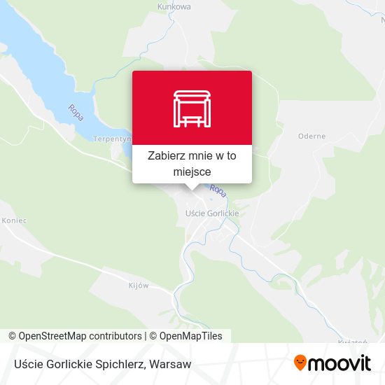 Mapa Uście Gorlickie Spichlerz